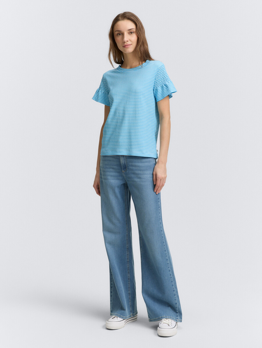 t-shirt mit rauchglasdetails
