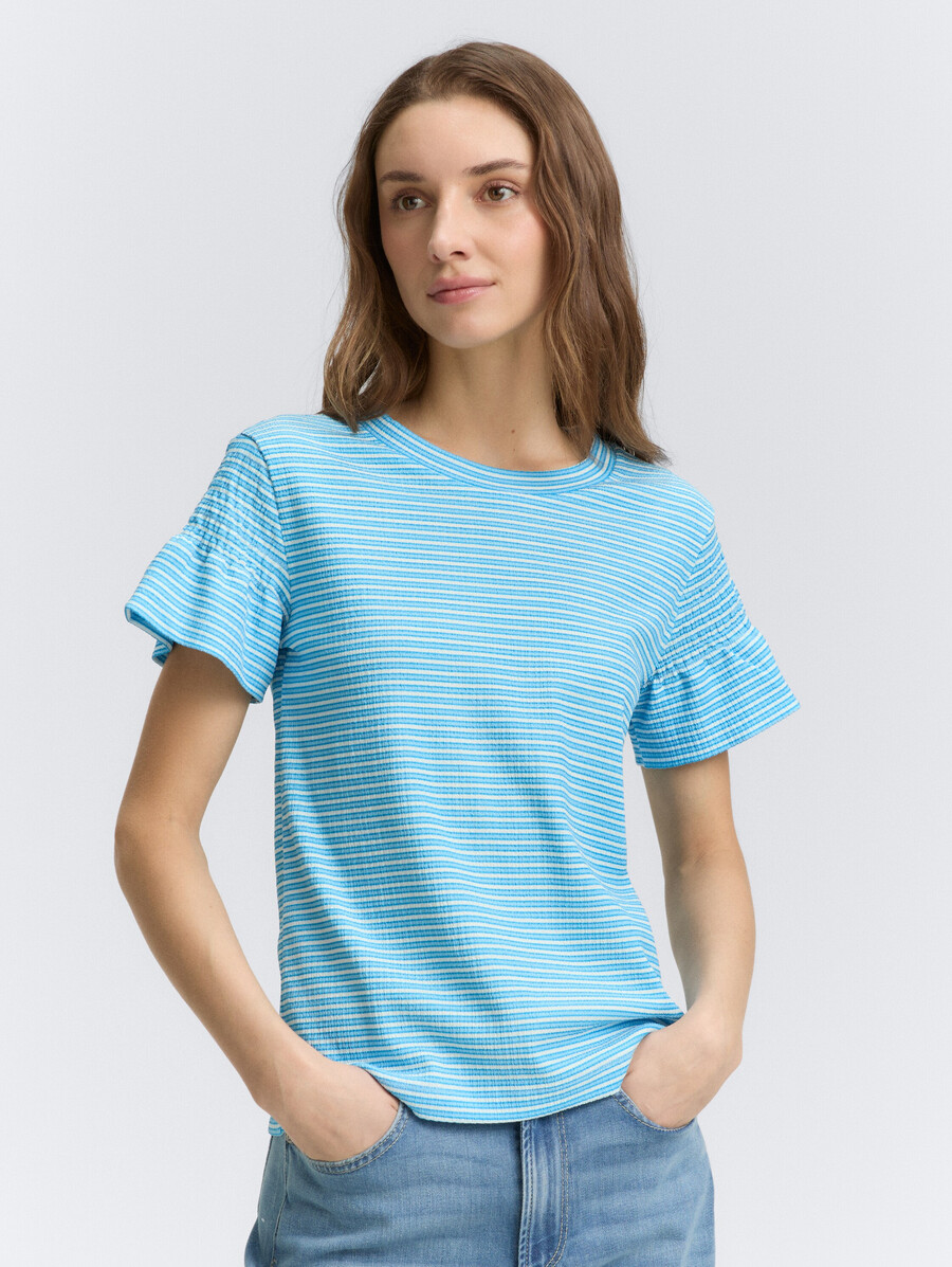t-shirt mit rauchglasdetails