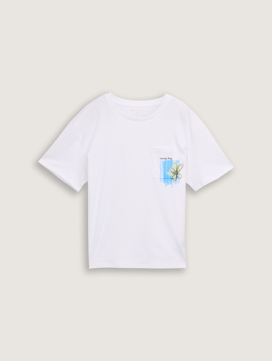 t-shirt mit brusttasche