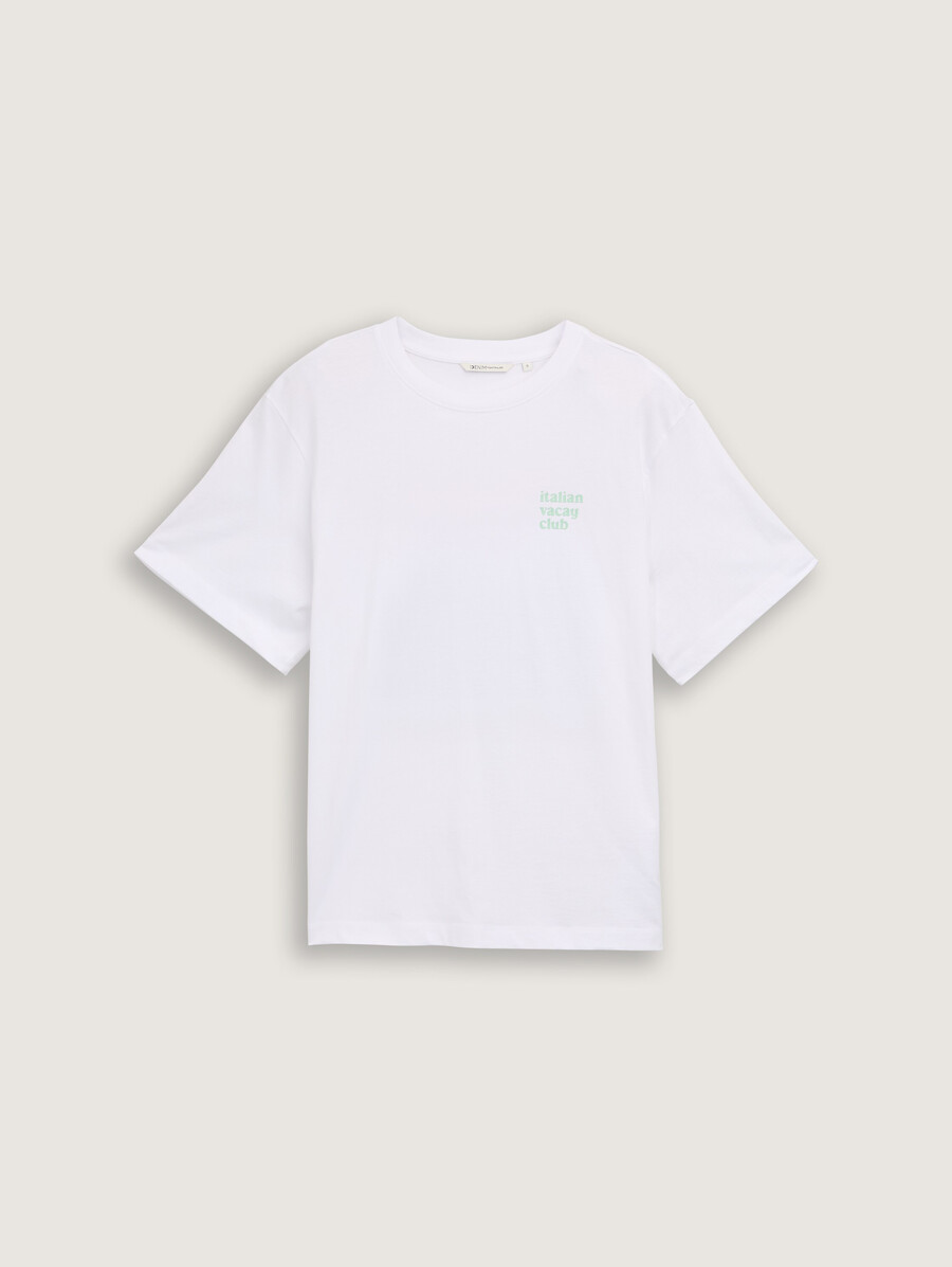 Übergroßes t-shirt mit aufdruck