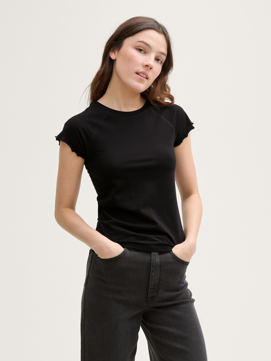 schmal geschnittenes raglan-t-shirt