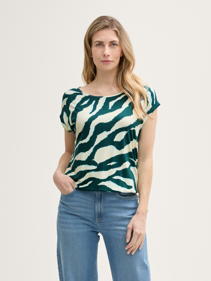 t-shirt mit rundhalsausschnitt