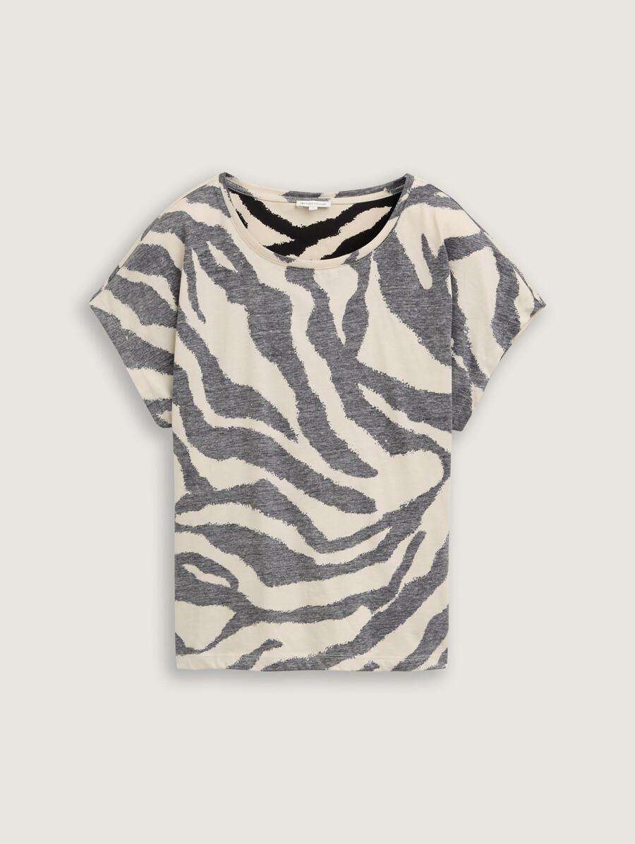 t-shirt mit nach innen gekehrtem druck