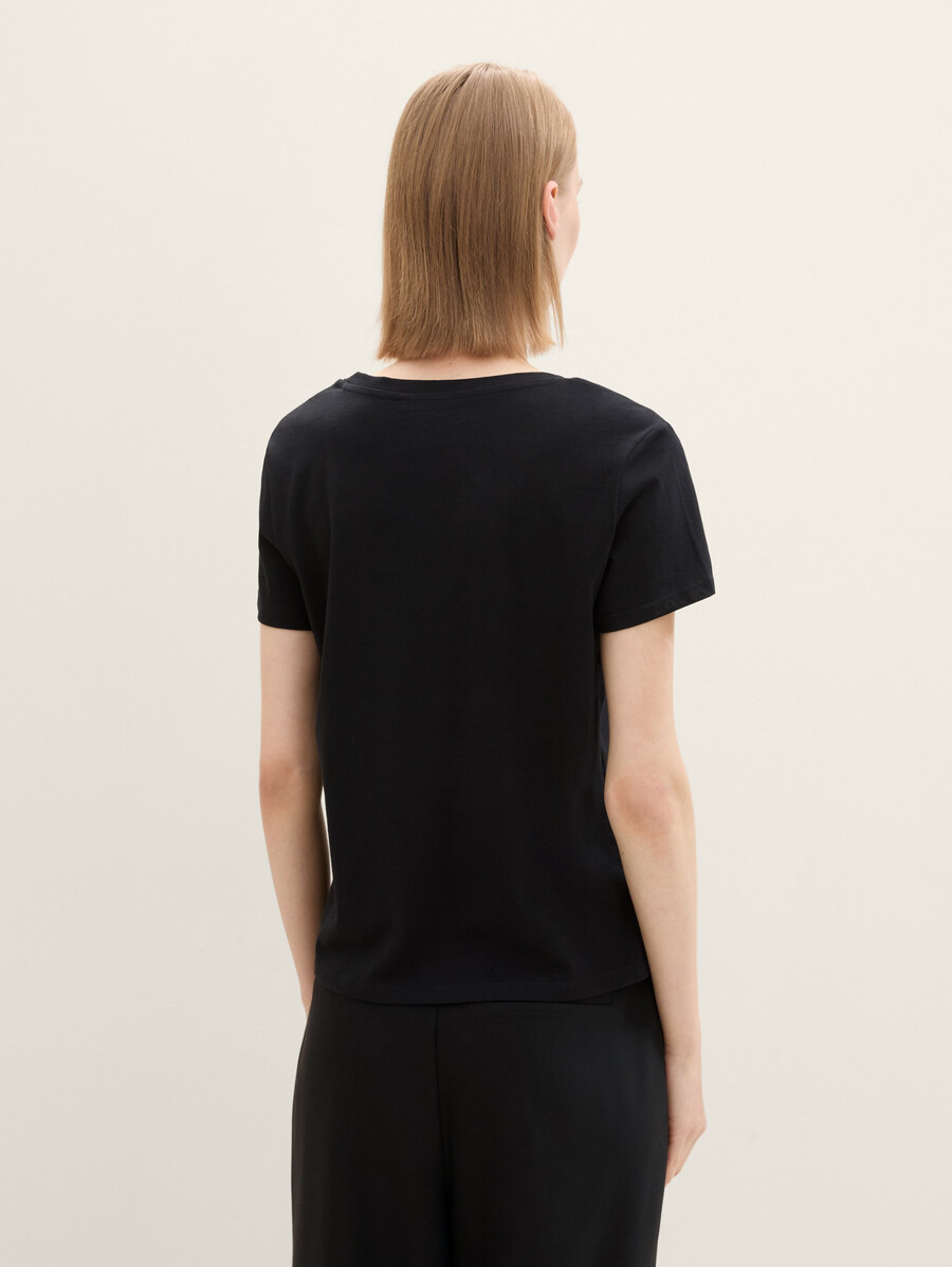 t-shirt mit v-ausschnitt im 2er-pack