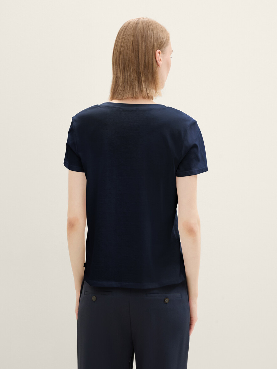 t-shirt mit v-ausschnitt im 2er-pack