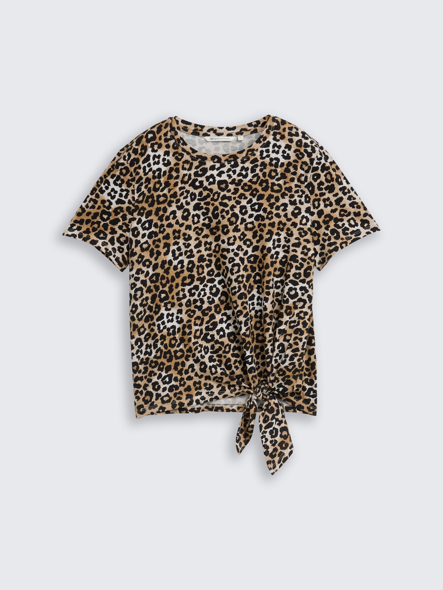 t-shirt mit knotendetail