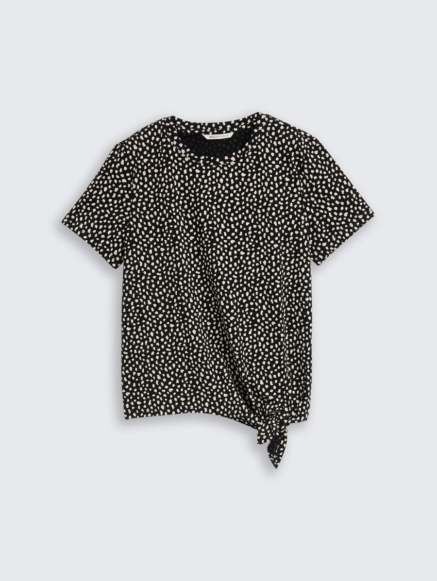 t-shirt mit knotendetail
