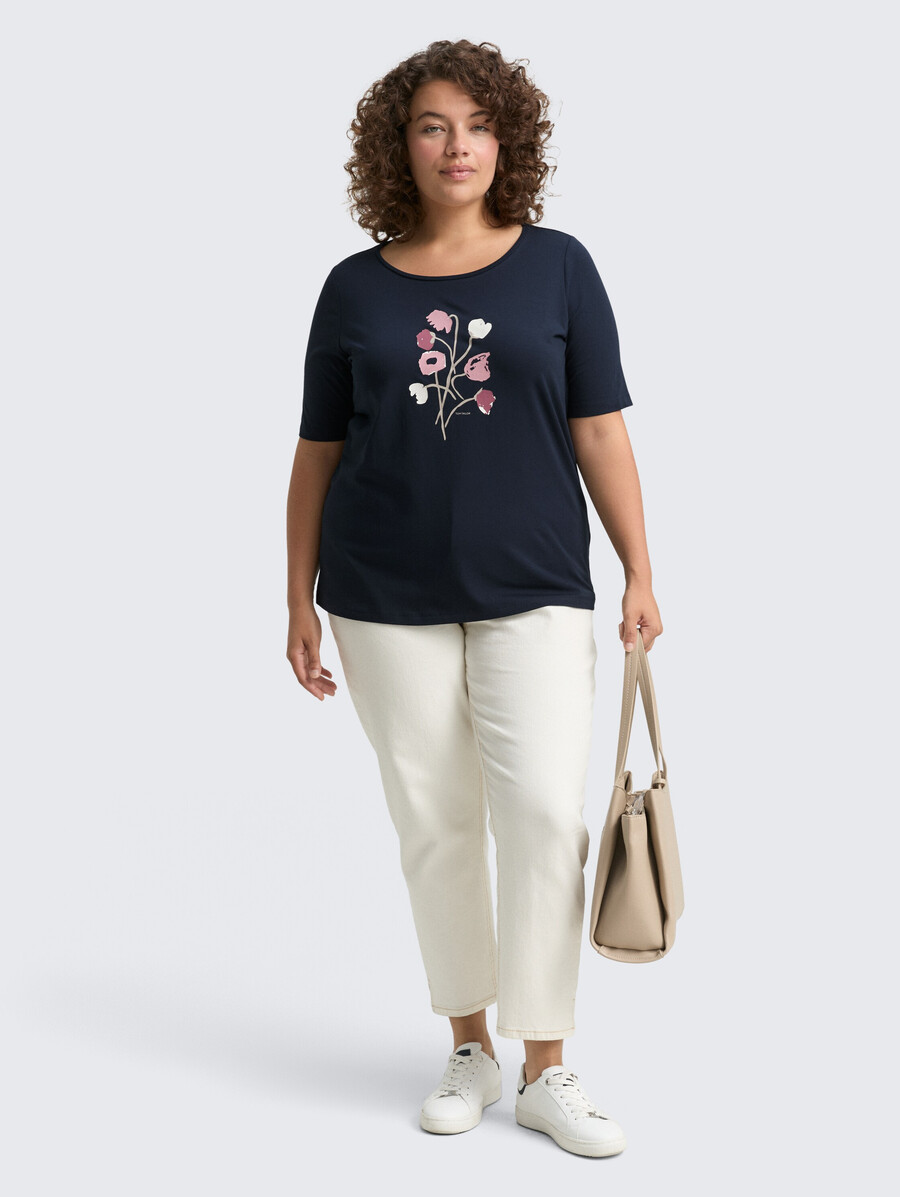 plus size - t-shirt mit aufdruck