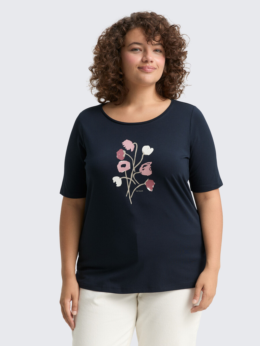 plus size - t-shirt mit aufdruck