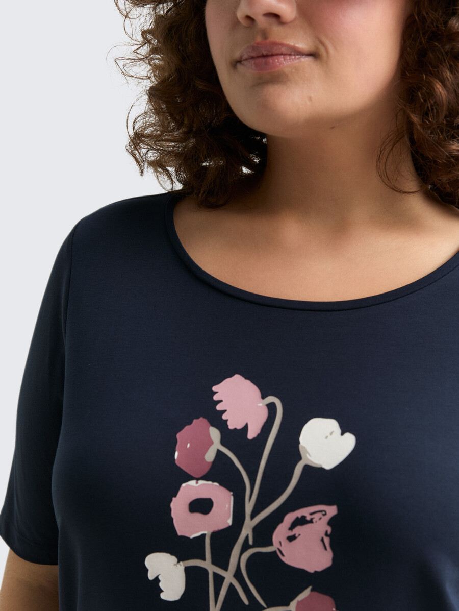 plus size - t-shirt mit aufdruck