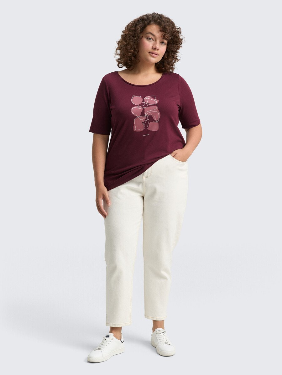 plus size - t-shirt mit aufdruck