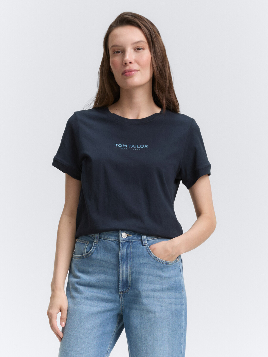 t-shirt mit logodruck