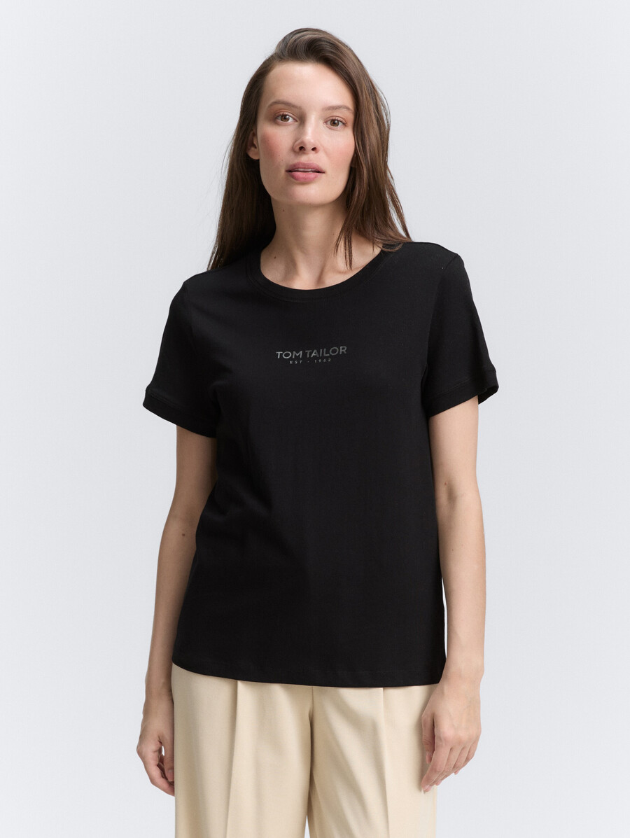 t-shirt mit logodruck