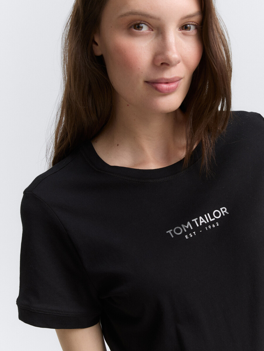 t-shirt mit logodruck