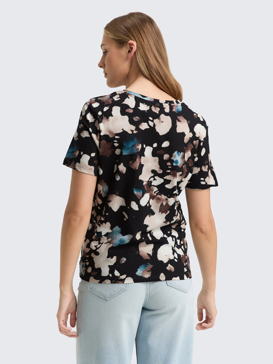 t-shirt mit knotendetail