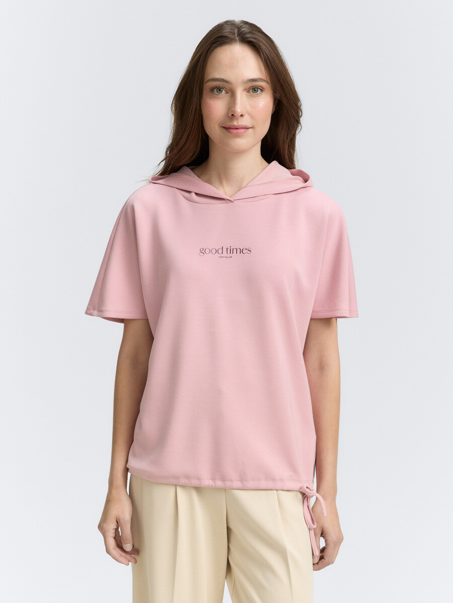 t-shirt mit kapuze