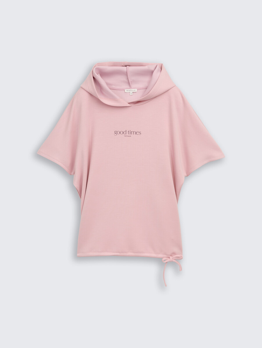 t-shirt mit kapuze