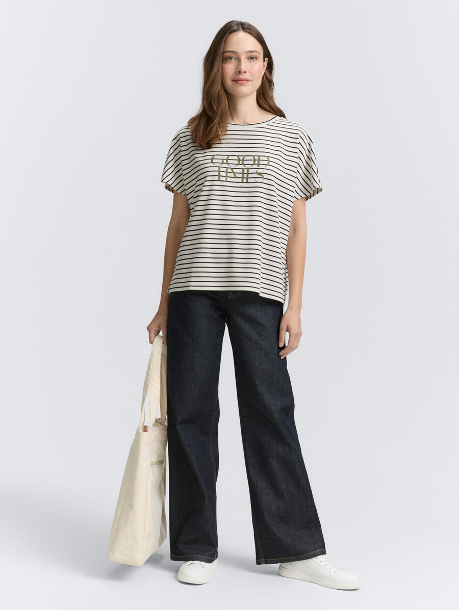 t-shirt mit streifenmuster