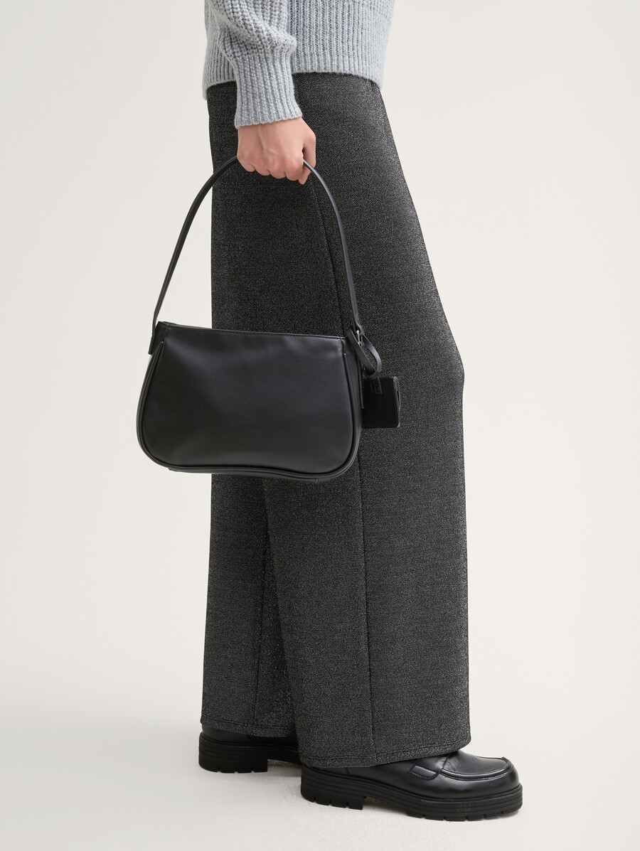 ttbena schultertasche mit logo-anhänger