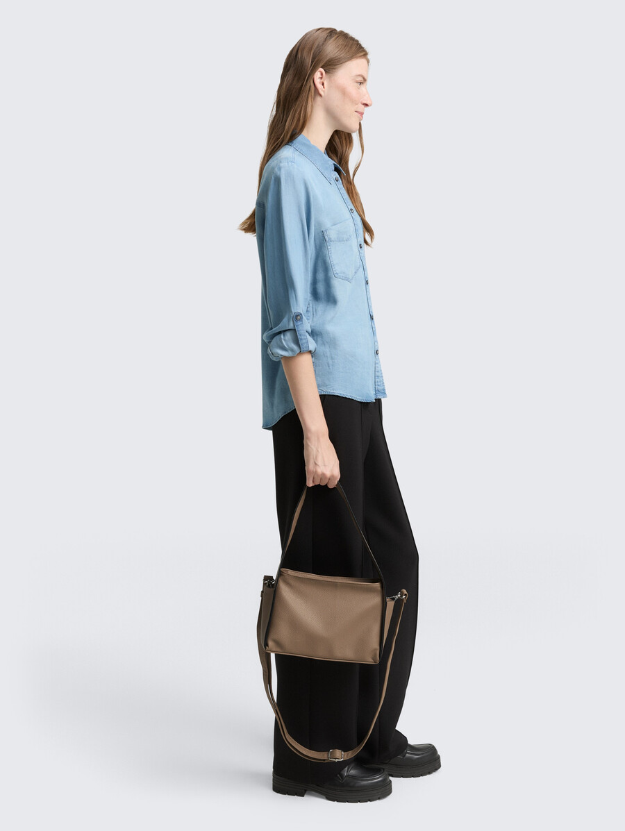 ttrowan schultertasche aus kunstleder