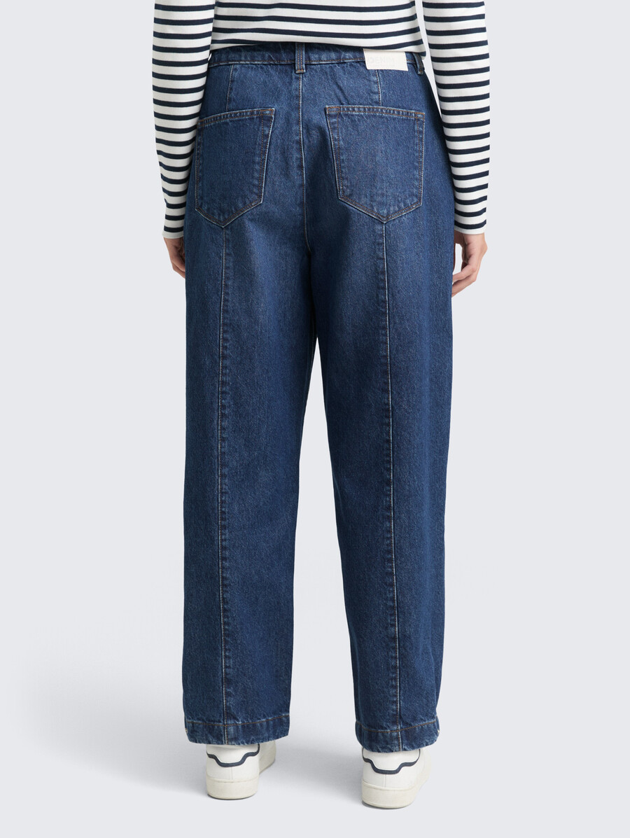 ttadea barrel jeans mit verstellbarer beinöffnung