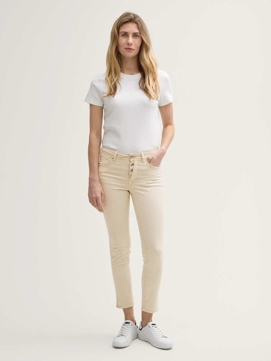 ttalexa skinny jeans mit knopfleiste