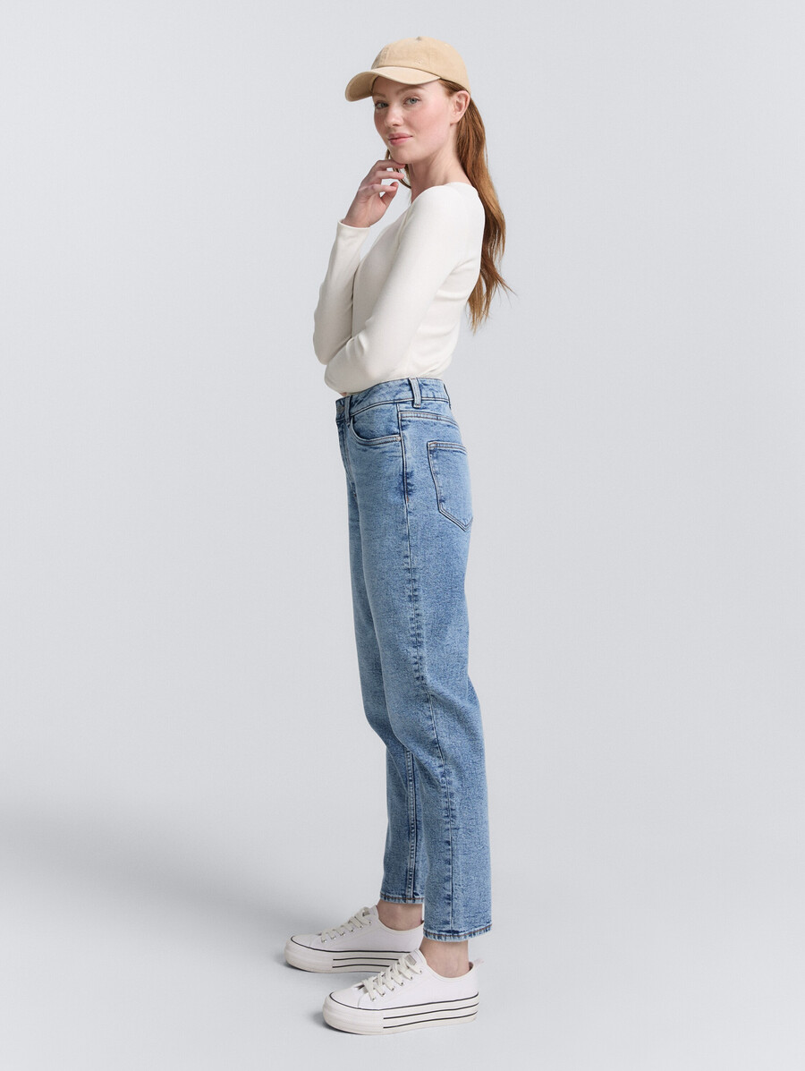 ttlinley mom high waist ankle jeans