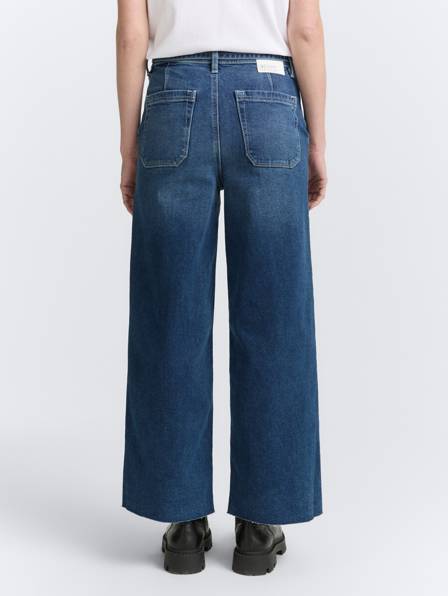ttmija culotte-jeans mit gürtel