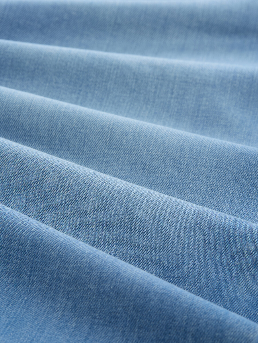 culotte-jeans mit knopfleiste