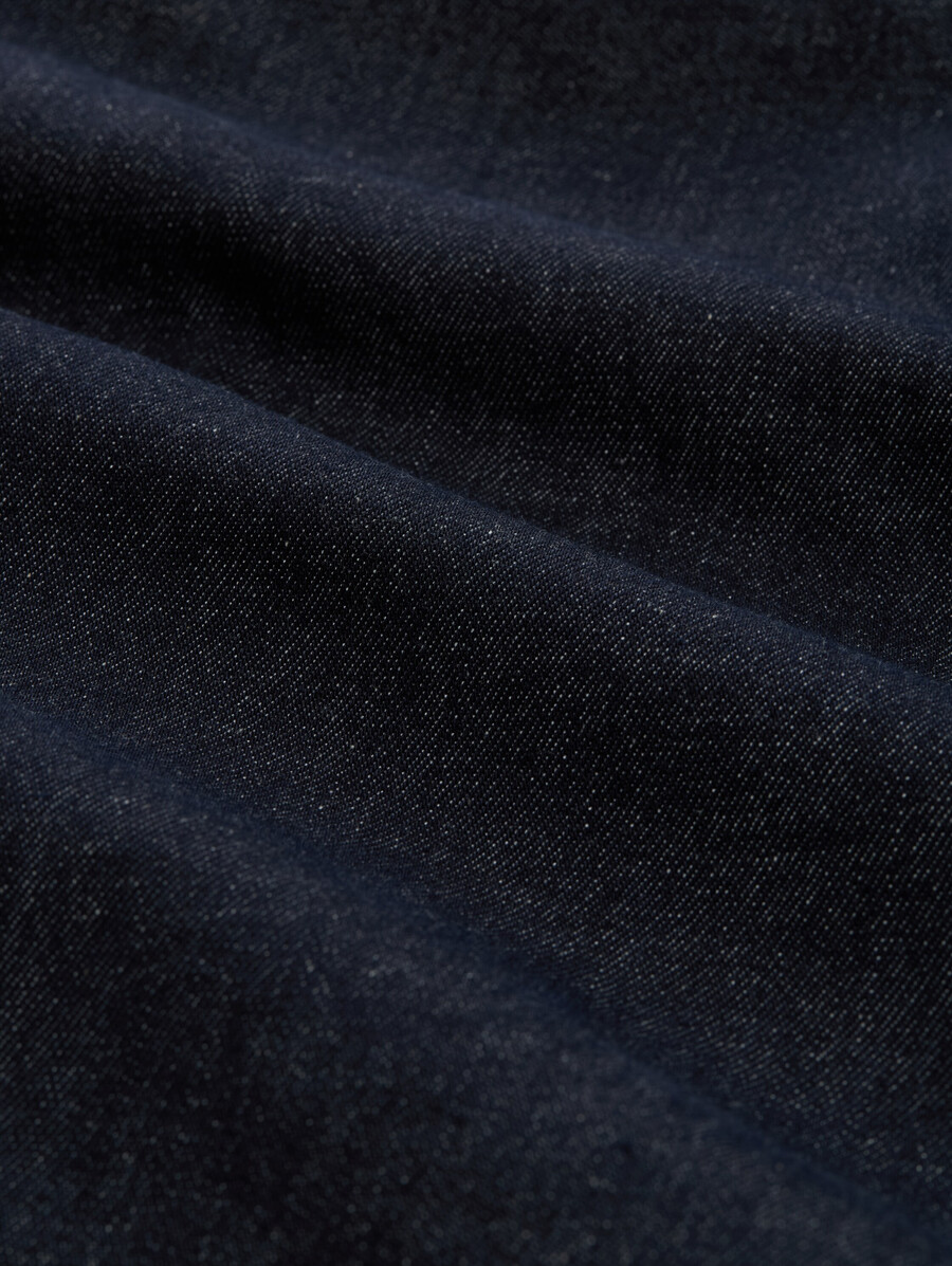 culotte-jeans mit knopfleiste