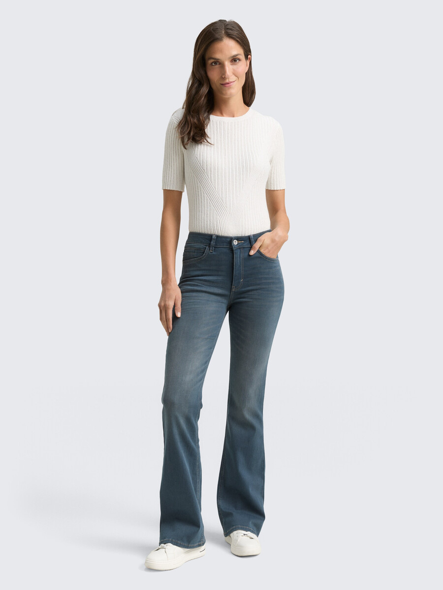 ttstella bootcut-jeans mit stretch