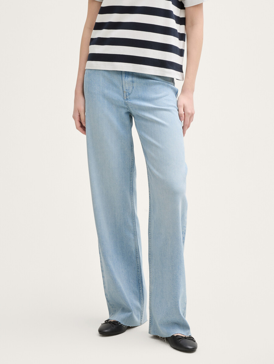weite jeans mit stretch