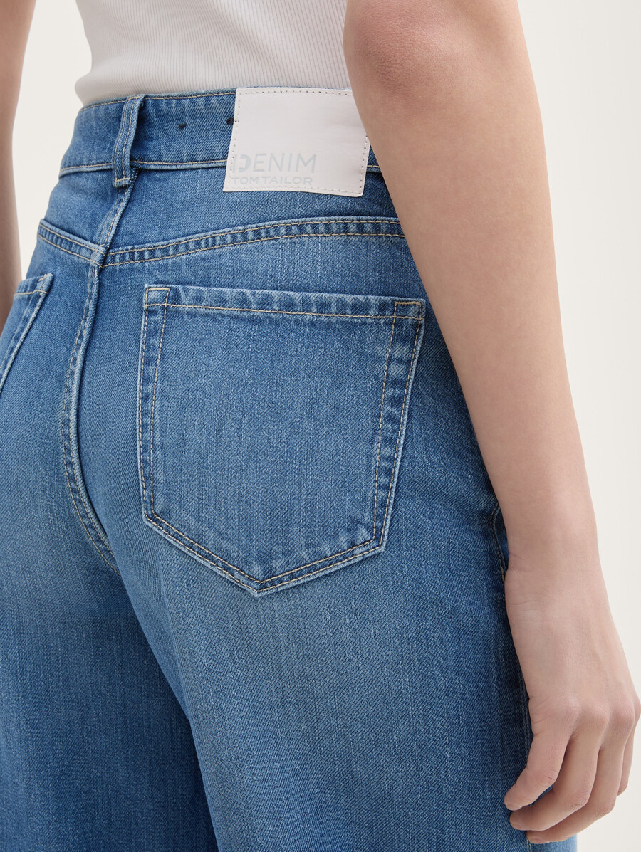 weite jeans mit stretch