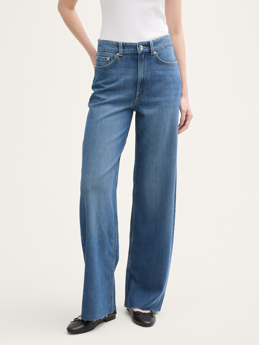 weite jeans mit stretch