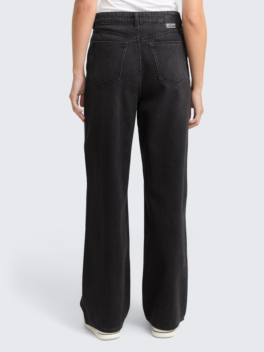 ttlinou wide jeans mit strasssteinen