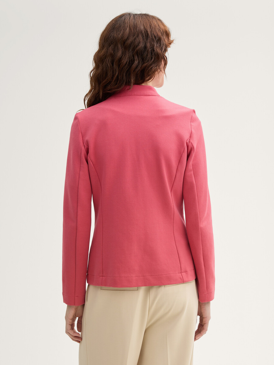 schmal geschnittener blazer mit ottoman-struktur
