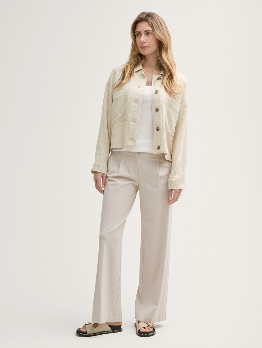 oversize-jacke aus leinen
