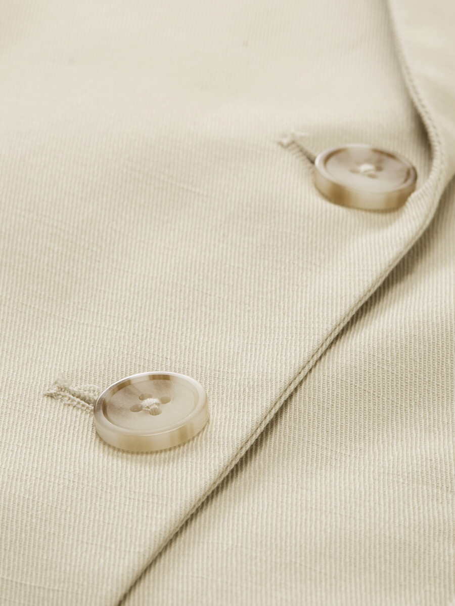 blazer in regulärer passform aus twill