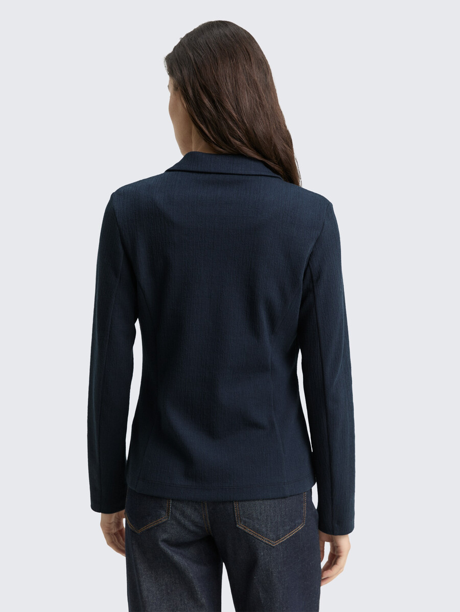 jacquard-blazer in regulärer passform