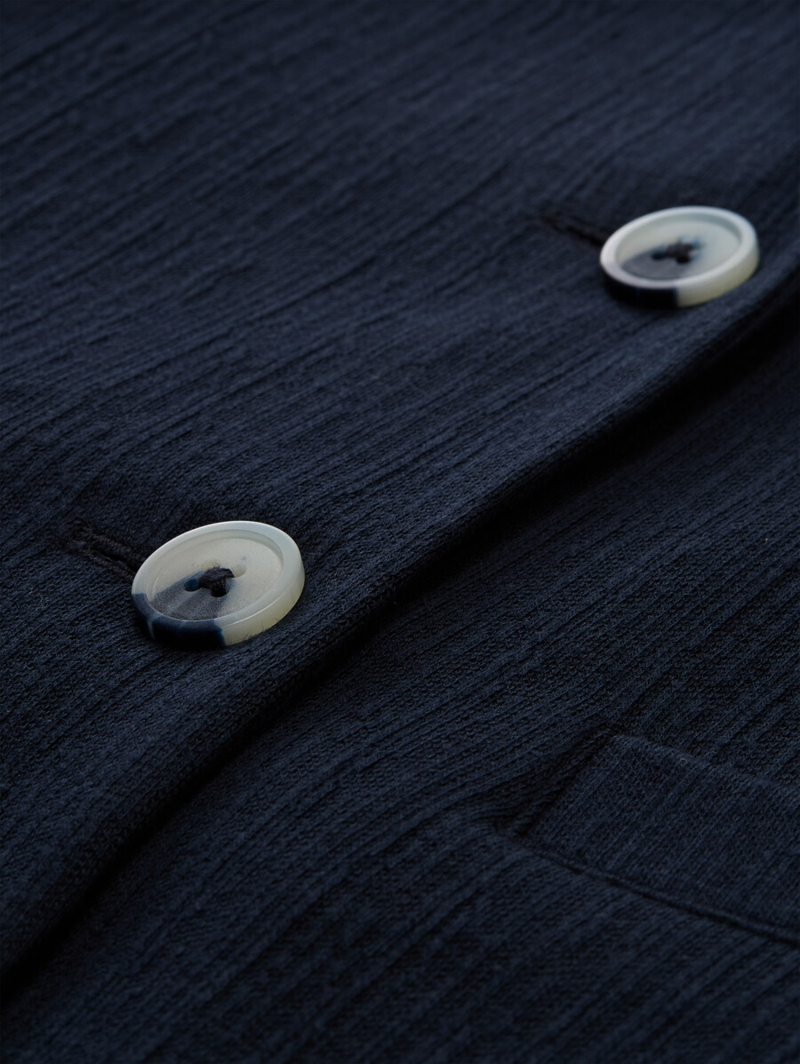 jacquard-blazer in regulärer passform