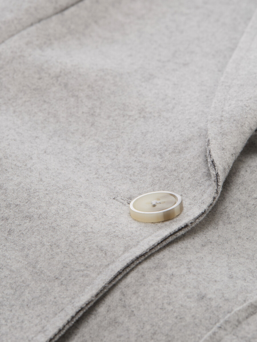 schmal geschnittener blazer in melange-optik