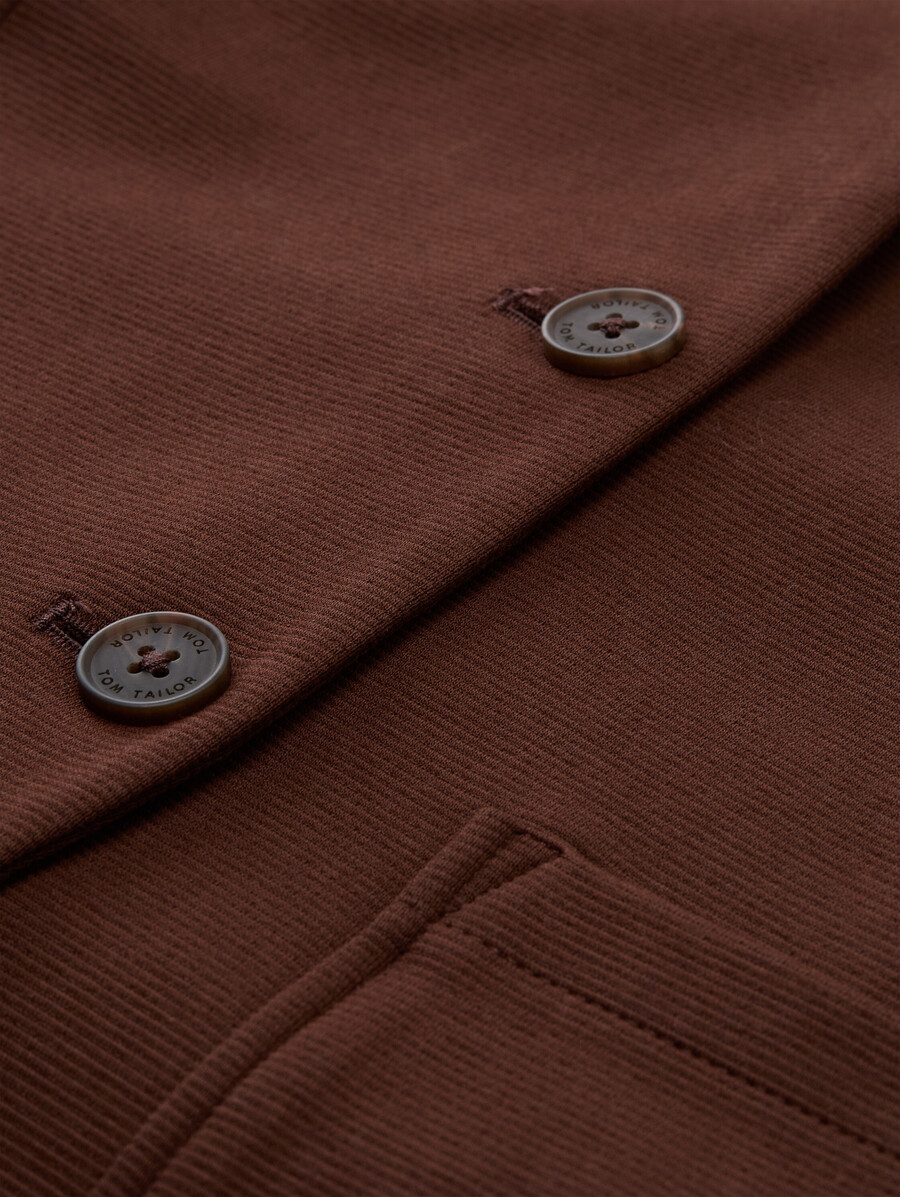 schmal geschnittener blazer mit ottoman-struktur
