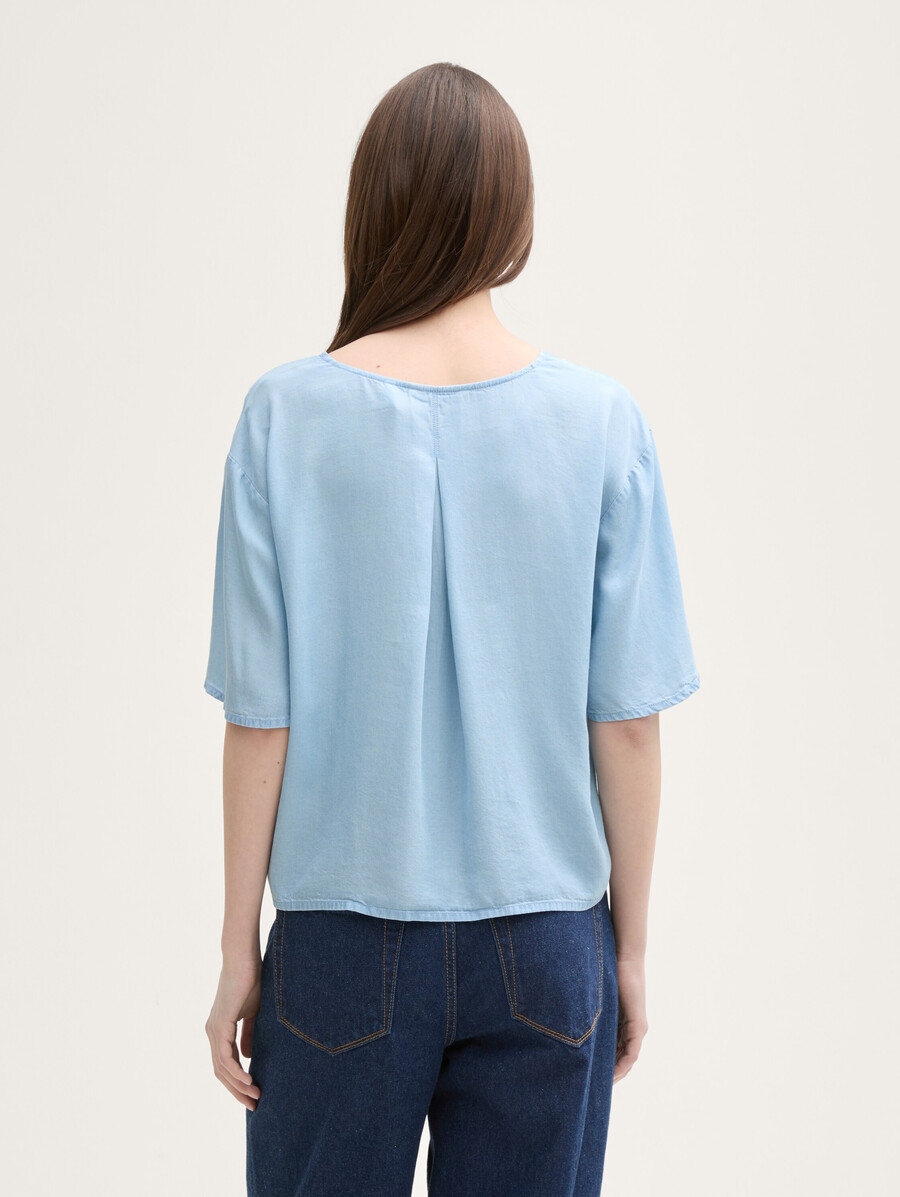bluse mit lockerer passform