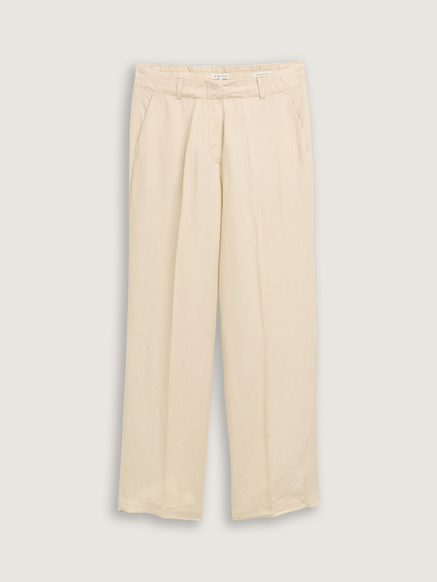 ttlea weite hose mit leinenanteil