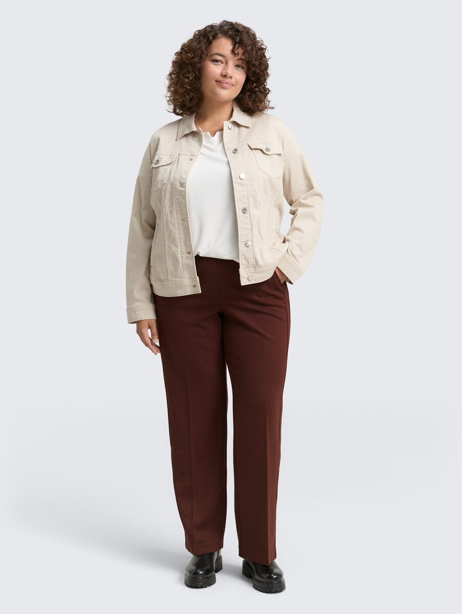 plus size – gerade geschnittene hosen
