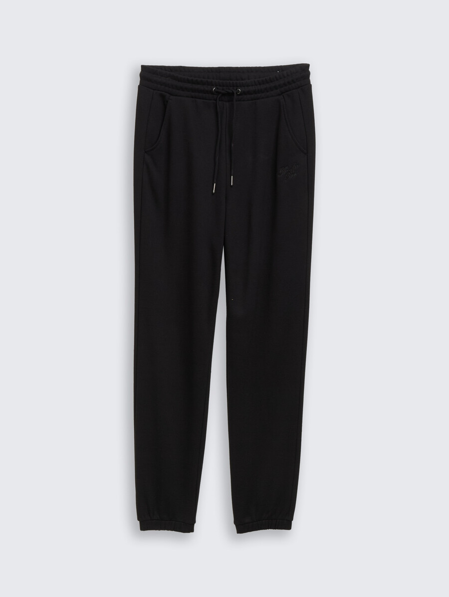 jogginghose mit glitzerstickerei
