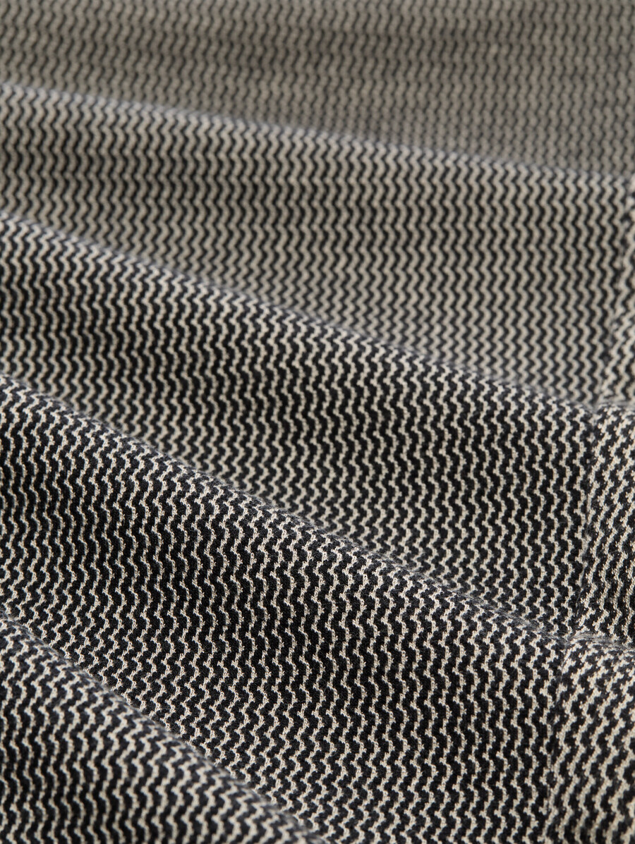 locker sitzende jacquard-hose mit kordelzug