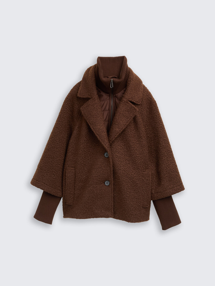 bouclé-cape-jacke im 2-in-1-look