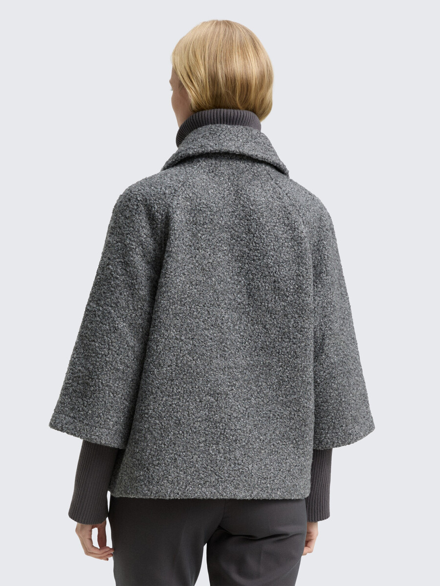 bouclé-cape-jacke im 2-in-1-look