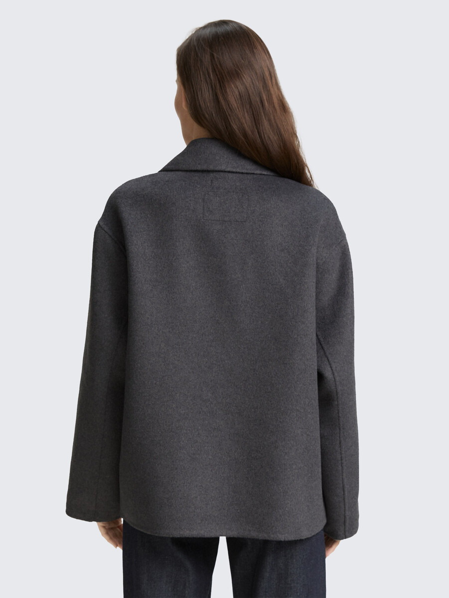 caban-jacke mit wollanteil